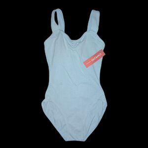 NWT Capezio Princess Tank Leotard Size Small CC202 Ballet Light Blue Sweetheart